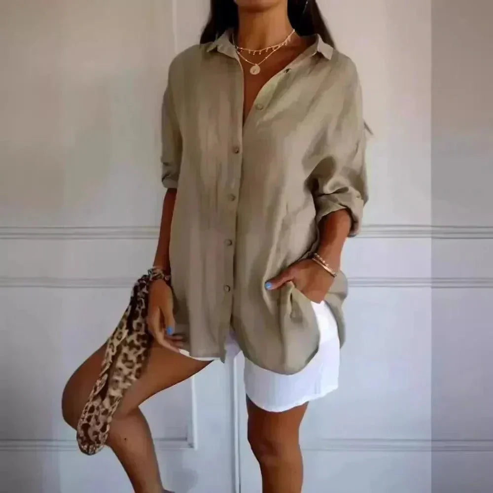 Kit 3 Camisas Ibiza em Linho de Algodão – Design Semi Plissado