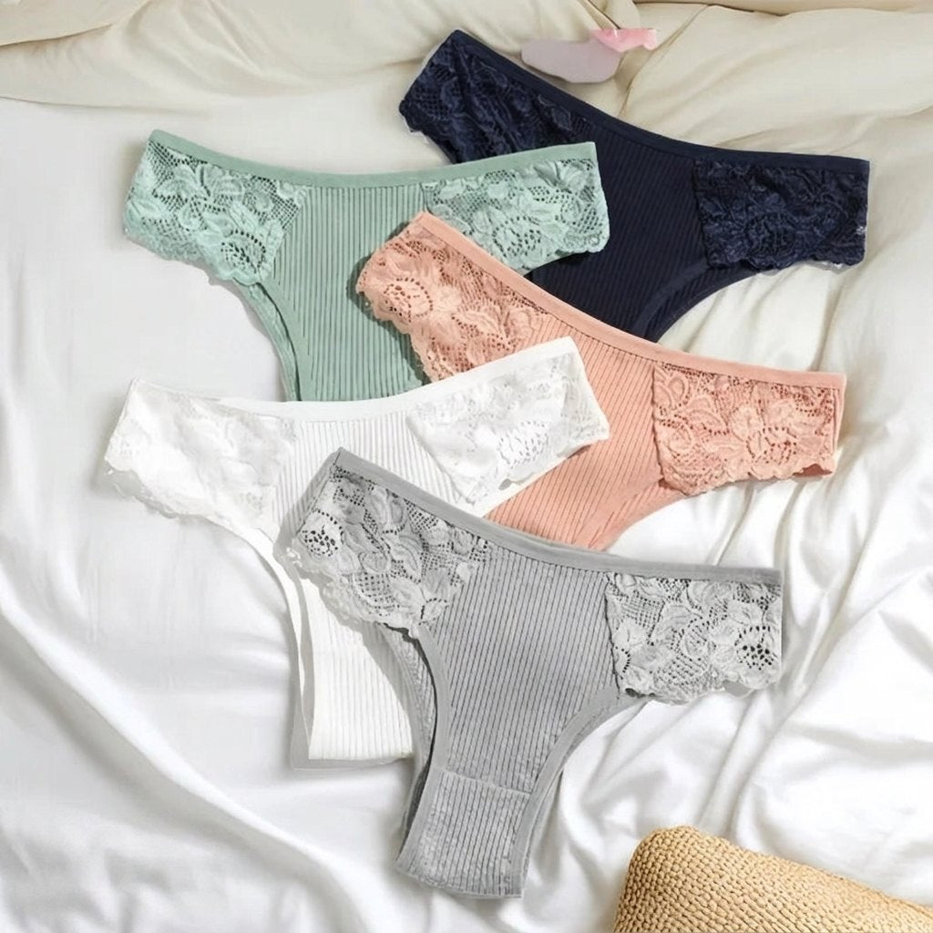 Kit 5 Calcinhas Comfort Belt® Originais - 100% Algodão